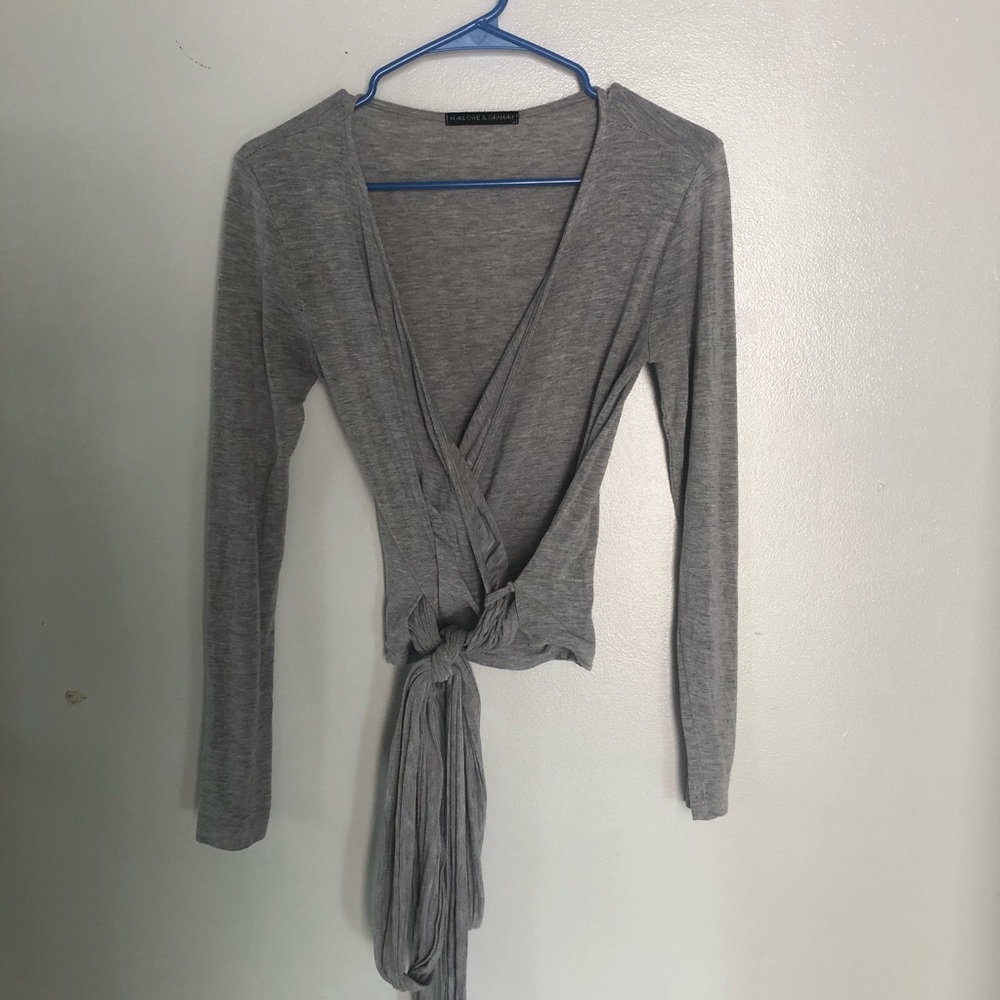 Wrap crop top